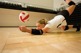 Tandem Sport Volleyball Elbow Pads - Volleyball Pads for Floor Burns and Bruises - Non-Bulky White Volleyball Elbow Pads