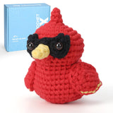 CrochetBox Crochet Kit for Beginners Adults - Duck Starters Crochet Kit, Beginners Crocheting Kitting for Adults Kids, Craft Gif