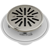 Delta Faucet 4 Inch TileIn Round Shower Floor Drain Brushed Nickel, Shower Drain Kit, Round Shower Drain, Chrome Shower Drain, 