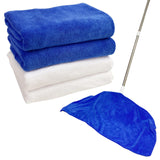 qztavyni 4Pcs Extra Large Microfiber Cleaning Cloths 30x20 in Mop Towels for Floor Cleaning, Reusable, LintFree Floor Rags, C