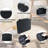 10 Plastic Basket Bin Label Clip on Removable Basket Label Kitchen Pantry Basket Label Clip with White Chalk Markers for Storage