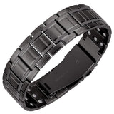 Feraco 3x Titanium Steel Bracelet for Men, Ultra Powerful 3500 Gauss, Wristband Brazaletes for Anniversary, Adjustable Size&jewe