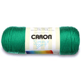 Caron Simply Soft Solids Yarn, 6oz, Gauge 4 Medium, 100% acrylic Green Machine Wash & Dry