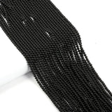155pcs 2mm Natural Black Agate Stone Loose Round Beads Gemstone Smooth Samll Spacer Beads for jewerly Making Bracelet Necklace