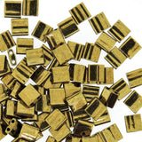 Dark Bronze Tila Beads 7.2 Gram Tube By Miyuki Are a 2 Hole Flat Square Seed Bead 5x5mm 1.9mm Thick with .8mm Holes