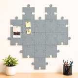 QUIET CANVAS DIY Puzzle Pinboard, 1x1 ft, Pack 8, 50 Push Pins (Grey)