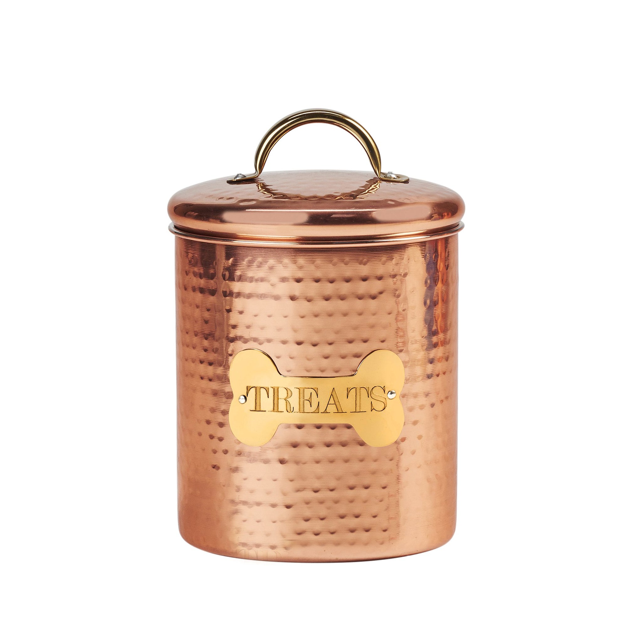 Amici Pet King Charles XL Amici Home Copper Dog Food Canister-104, X-Large/104 oz