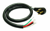 Coleman Cable 90468808 50Amp 4Wire Range Power Cord; 6Foot; 6; Black; 6 Ft