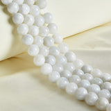 60pcs 6mm Natural Moonstone Beads Gemstone Beads Round Loose Beads for Jewelry Making