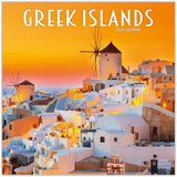 2023 2024 Greek Islands Monthly Wall Calendar Travel Calendar 12 x 24 Open Thick NoBleed Paper Giftable Academic Teac