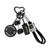 Storite Gym Fitness Keychain For Men & Women, Black