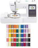 Brother SE700 Sewing and Embroidery Machine with Wireless LAN, 4 x 4 Hoop Area, 3.7 Touchscreen, SA650 Designio 50-Color Thread 