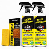 Kitchen Cabinet Cleaner, Wood Cabinet Degreaser & Furniture Cleaner, 2 Pack