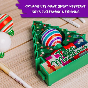 The Treemendous Ornament Decorator Christmas Tree Decorating Kit - Includes Christmas Tree DIY Ornament Decorating Spinner Arts