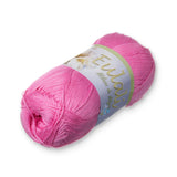 EULALI [100grs] by Omega Bright 100% Mercerized Egyptian Cotton Thread Color: 33 Azelea Pink