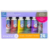 MICHAELS Metallic & Neon Acrylic Paint Set By Artists Loft