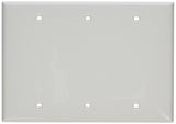 Leviton 80735W WH WP 3G BLANK STD SIZE BOX MNT NYLON