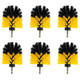 TopHomer 6 Pieces Drill Brushes with Hex Shank, Multipurpose Power Scrubber Cleaning Kit for Bathtubs, Tile Grout Lines, Kitchen