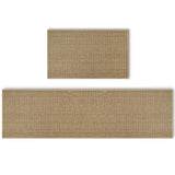 Artoid Mode Washable Non-Skid Kitchen Rugs and Mats Set of 2, Rubber Backing Absorbent Kitchen Mats for Floor Front of Sink Hall