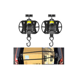 2PCS Retractable Ratchet Straps,Compatible with 2015-2025 Ford F150 Auto Retract Securing Strap,Integral Retractable Tie Down St