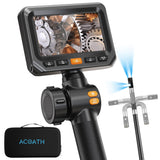 Acoath Two-Way Articulating Borescope, Endoscope Camera with Light, Dual-Lens 1080P Industrial Inspection Camera, 4.3 IPS Screen