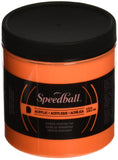 Speedball Acrylic Screen Printing Ink, 8Ounce, Fluorescent Orange