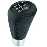 Abfer Shifter Knobs 5 Speed Leather Car Gear Stick Shifting Knobs Shifter Lever For Most Manual Transmission Vehicle Truck, Blac