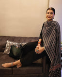 Gosriki Women'S Rayon Viscose Anarkali Solid Kurta With Pant & Dupatta (Avantika Black-Vks01-Gs_Xl_Black_X-Large),Black,,B0DXKYHY9R