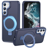 PuyaTeya Compatible with Samsung Galaxy S22 Case with Magnetic Ring Stand, Military Drop Protection, Anti-Scratch/Anti-Fingerpri