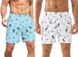 Toplot Regular Fit Printed Boxer Shorts For Men Pack Of 2 (Combo-5130-Sky-Wht-S),SKY-WHT,,B0CJ59CRC6