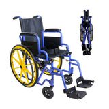 PEPE Mobility - Kids Wheelchair Self Propelled, Pediatric for Children, Foldable, Travel or Transit