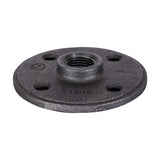 Supply Giant CNGM0400 Black Malleable Floor Flange with Four Screw Holes, 2 in.