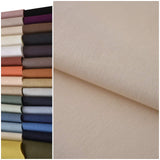 COTTONVILL 11COUNT Linen Blend Solid Bio Washing Fabric (1yard, 05-Soft Peach)
