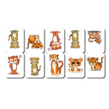 woopme Set of 5 Magnetic Cute Baby Tiger Cartoon Bookmark for Book Lovers Readers Students Gift Magnetic Page Clips Folding