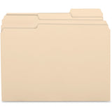 Business Source 17525 File Folders,11 Pt,1/3 Cut Ast Tab,Letter,100/BX,Manila