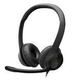 Logitech H390 USB Headset with Noise-Cancelling Mic - 16 Pack , Black