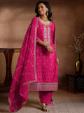 Libas Women'S Silk Blend Kurta Set (277070R Pink 2Xl