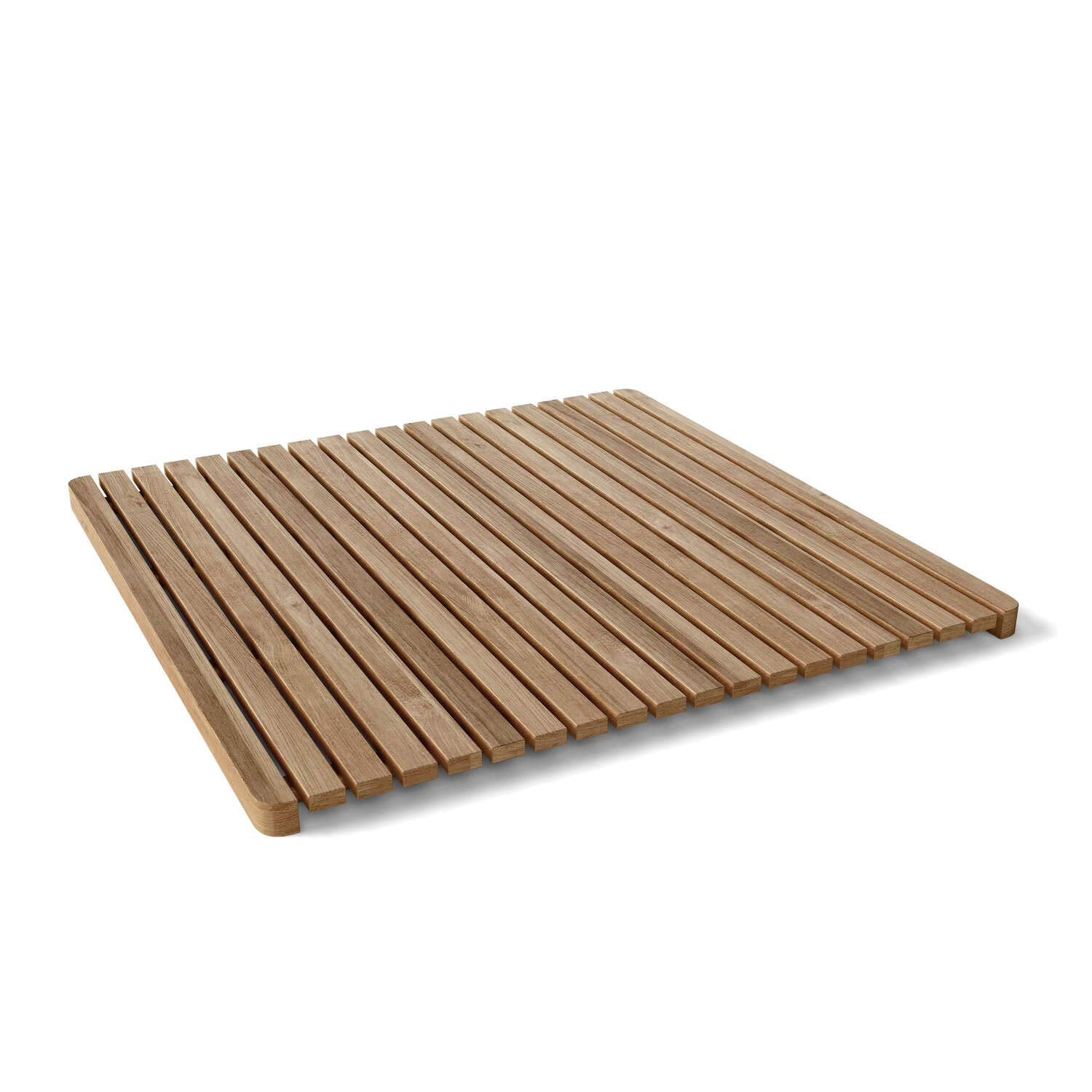 Anderson Teak Spa-3030 Large Square Teak Spa Shower Mat, Natural