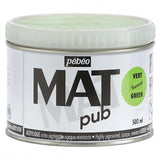 Pebeo Mat Pub, extra fine, 500 ml-Fluorescent Green Acrylic Paint