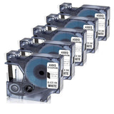 Oozmas Compatible Label Tape Replacement for DYMO D1 45013 S0720530 Compatible with Dymo LabelManager 160 Black on White 1/2 Inc