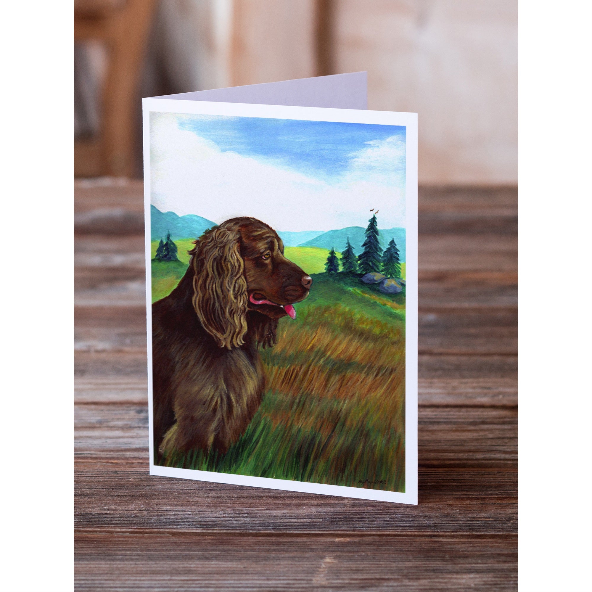Sussex Spaniel Greeting Cards And Envelopes Pack Of 8