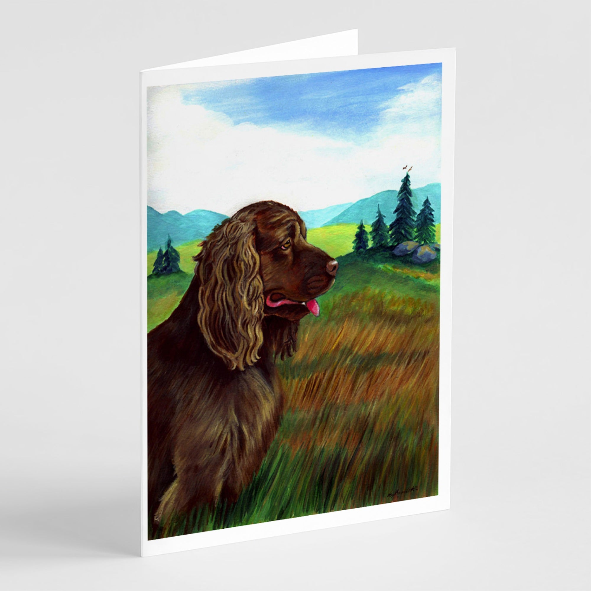 Sussex Spaniel Greeting Cards And Envelopes Pack Of 8