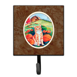 Caroline'S Treasures Tabby Cat In Pumpins Leash Or Key Holder 7123Sh4, Small, Multicolor