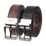 Levis Boys Big Kids BeltSchool Casual for Jeans with Reversible Strap, Brown/Black, Small