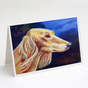 Saluki Greeting Cards And Envelopes Pack Of 8