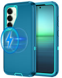 I-HONVA for Samsung Galaxy S25 Plus Case,Galaxy S24 Plus Case [Compatible with MagSafe] Shockproof 3-Layer Full Body Protection 