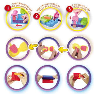 YiQis Burger Barbecue Play Food Modeling Dough Toys,Playdough Sets for Kids Ages 4-8, 21 Play Kitchen Accessories,Kitchen Creati
