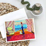 Westie With Mom And A View Greeting Cards And Envelopes Pack Of 8