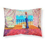 Caroline'S Treasures 7125Pillowcase Westie With Mom And A View Moisture Wicking Fabric Standard Pillowcase, Large, Multicolor,