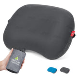 Hikenture Camping Pillow Ultralight, Inflatable Pillows with Removable Cover, Compact Portable Backpacking Pillow, Ergonomic Blo